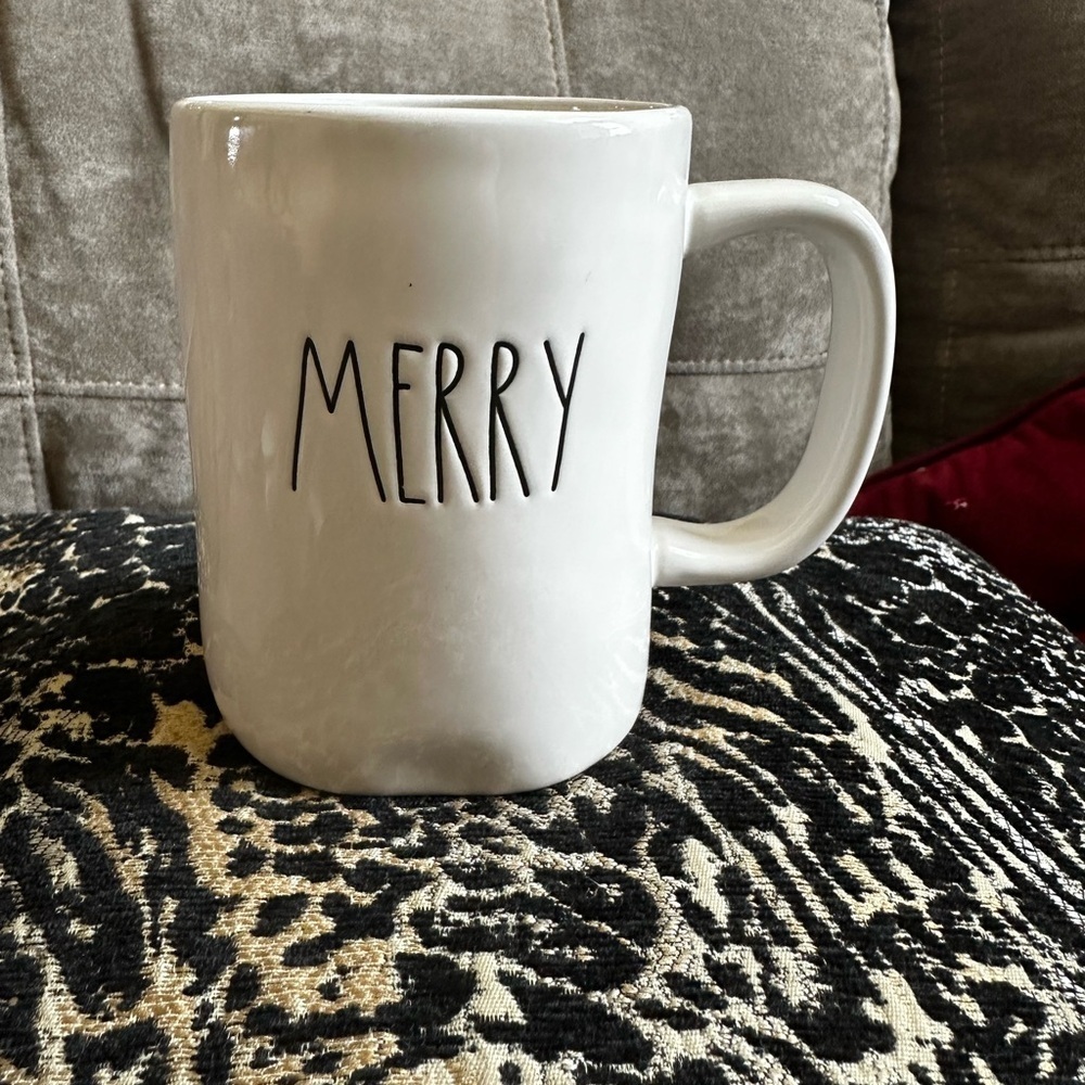 Rae Dunn White 'Merry' Mug
